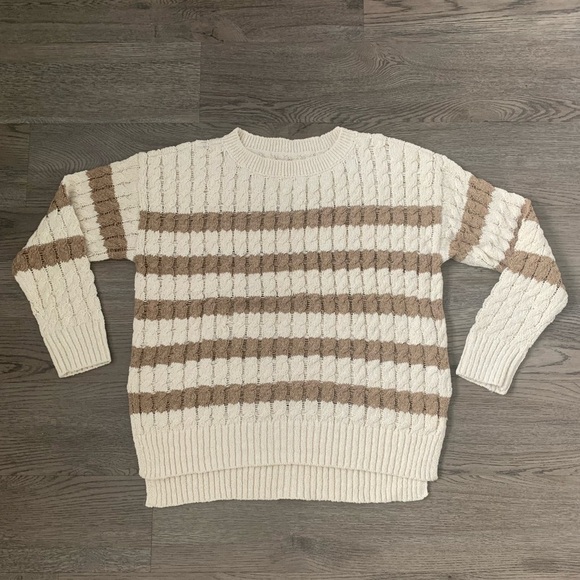 Anthropologie Pilcro Longline Stitch Sweater - Size M - Neutral - NWOT - Picture 4 of 10